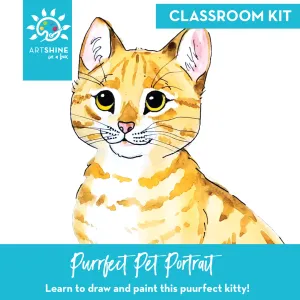 Art Kits   Video Tutorial | Drawing & Watercolour Project | Purrfect Pet Portrait (Classroom Kit)