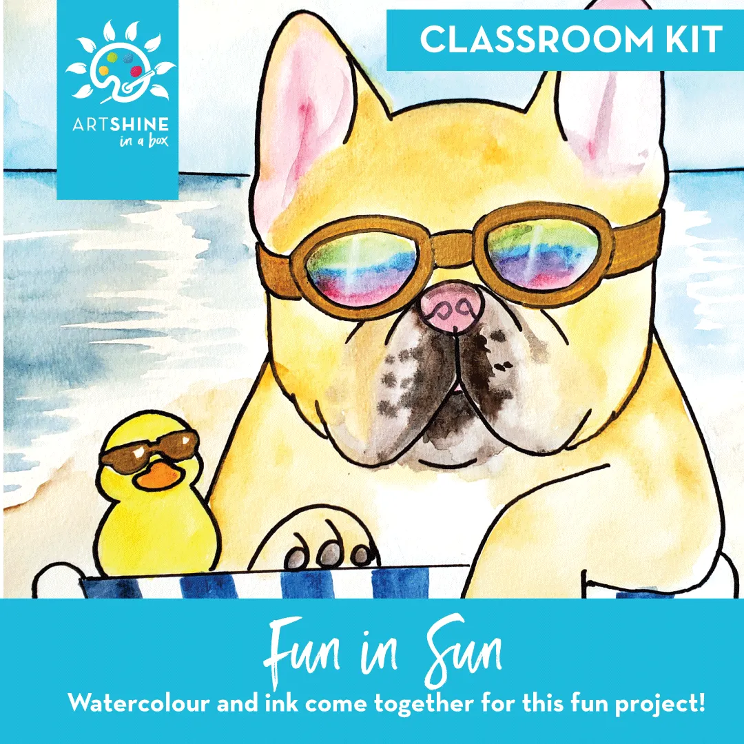 Art Kits   Video Tutorial | Watercolour Painting Project | Fun in the Sun (Classroom Kit)