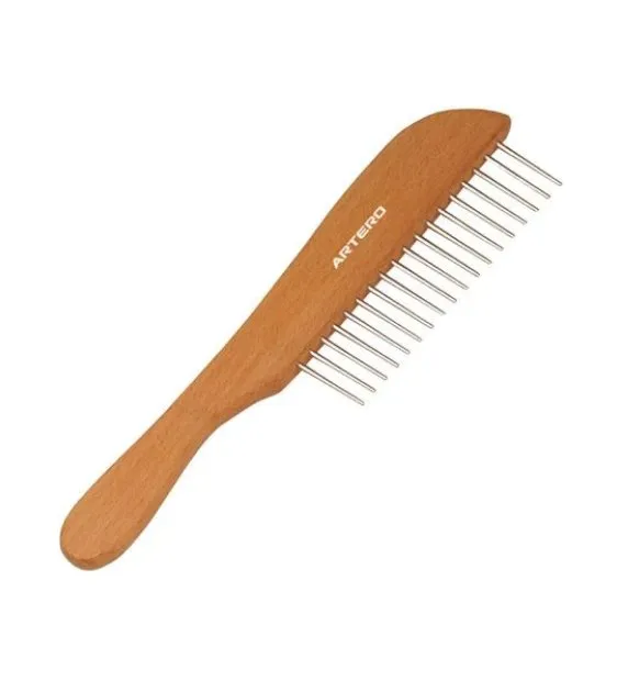 Artero De-Matting Comb with Wooden Handle For Dogs & Cats (22cm) [P223]