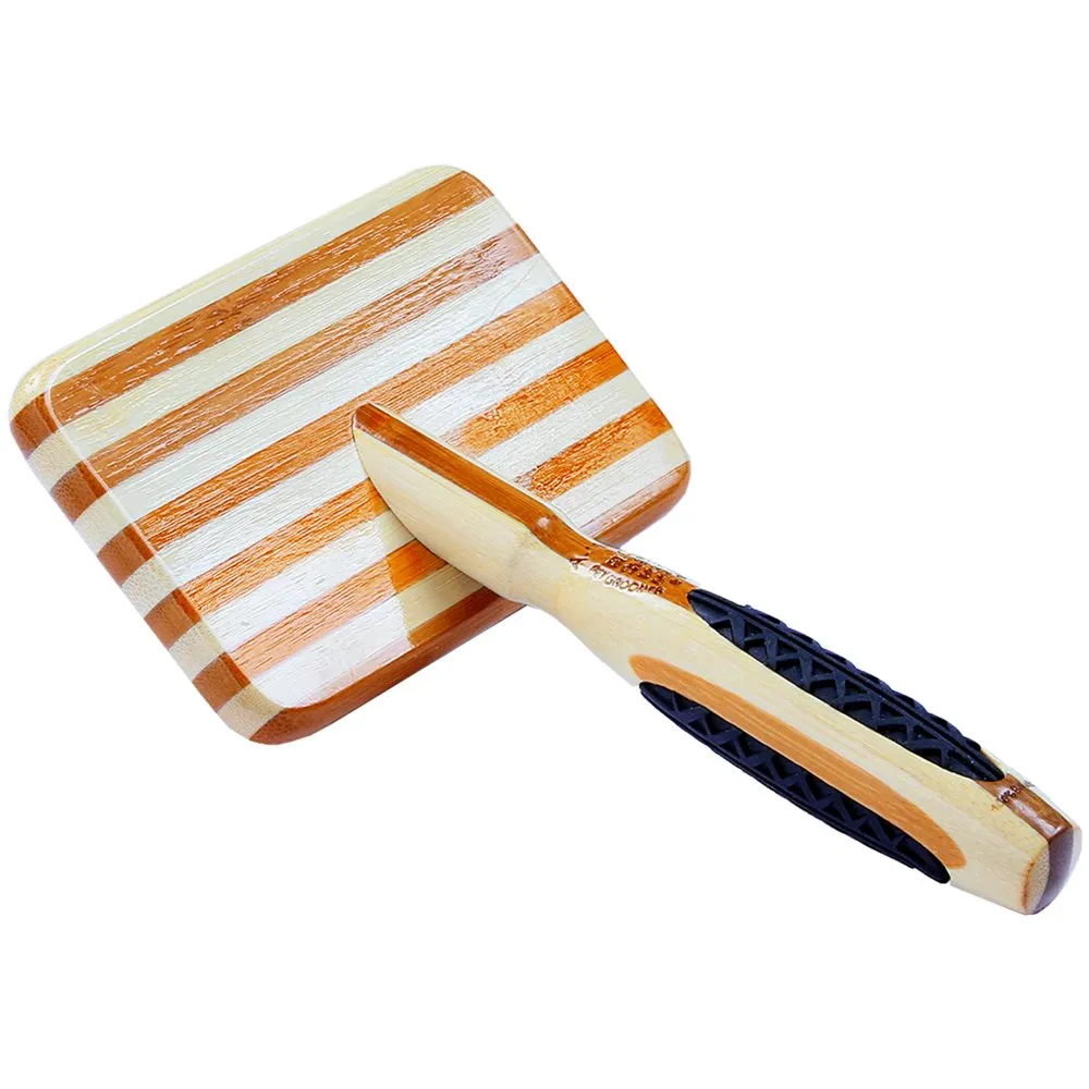 Bass Brushes De-Matting Soft Pin Striped Slicker Brush For Cats & Dogs (Large)