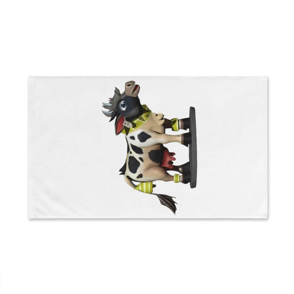 Black and White Cow Hand Towel