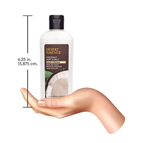 Desert Essence Soft Curls Hair Cream Coconut 64 Oz Vegan Glutenfree Nourishing