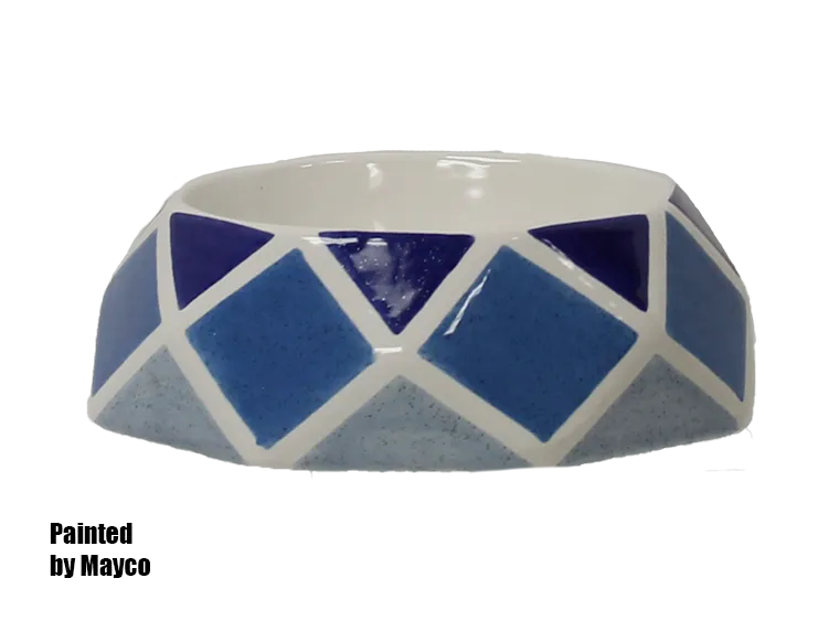 Faceted Pet Bowl
