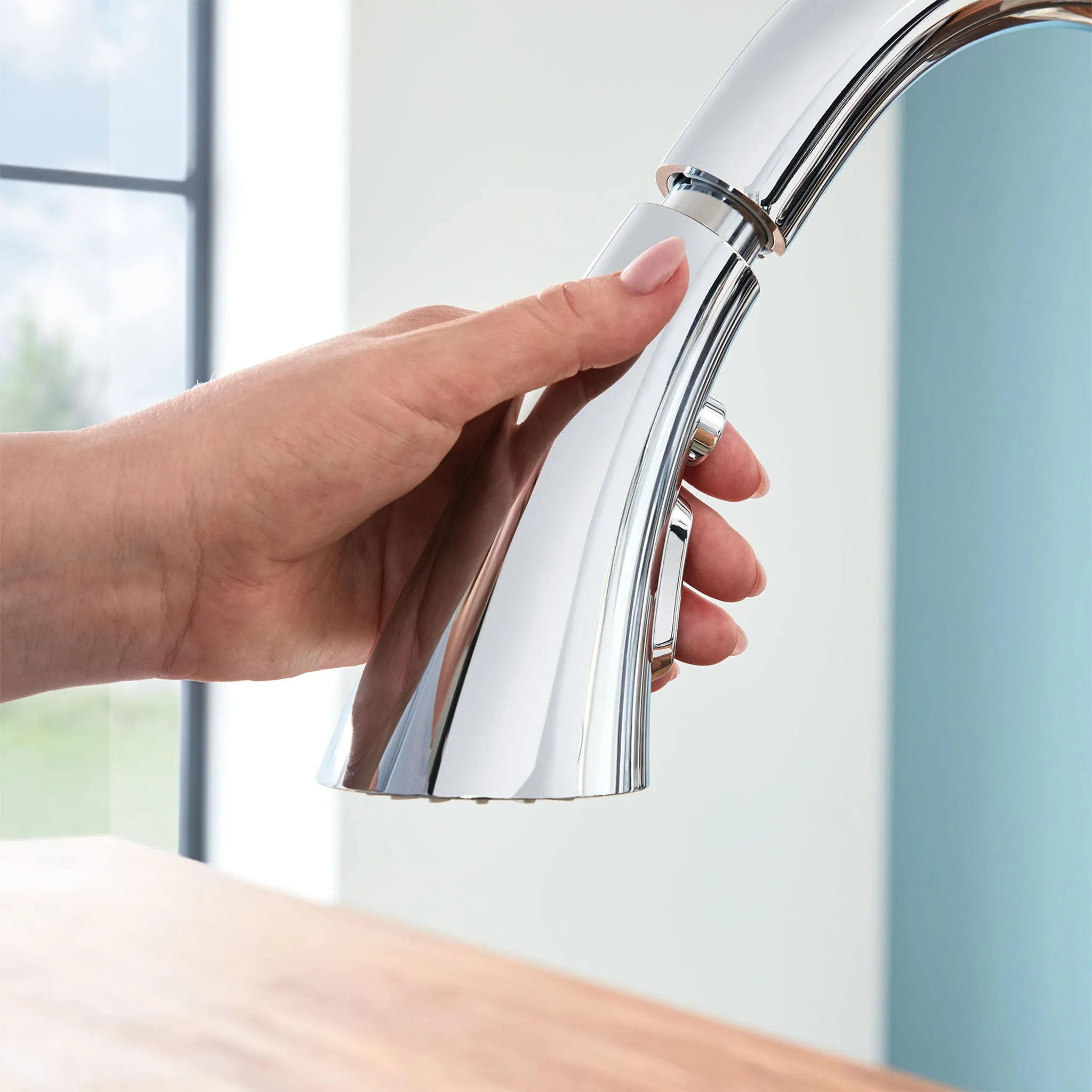 Grohe Zedra Pull-Down Triple Spray Bar Faucet