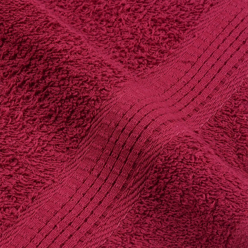 Guest Towels 2 pcs Bordeaux 30x50 cm 360 gsm 100% Cotton