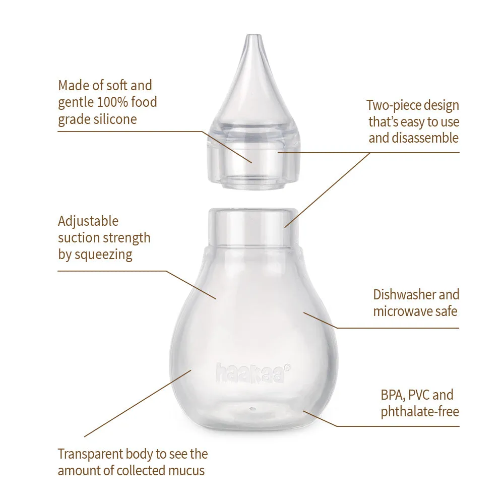 Haakaa Easy-squeezy Silicone Bulb Syringe (0m )