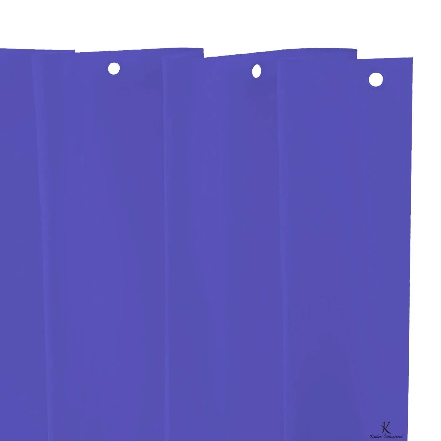 Kuber Industries 2 Pieces PEVA Shower Curtain Liner, Heavy Duty Plastic Shower Curtain with Hooks for Bathroom, Bathtub, 70" x 80", Green & Blue-KUBMART11562