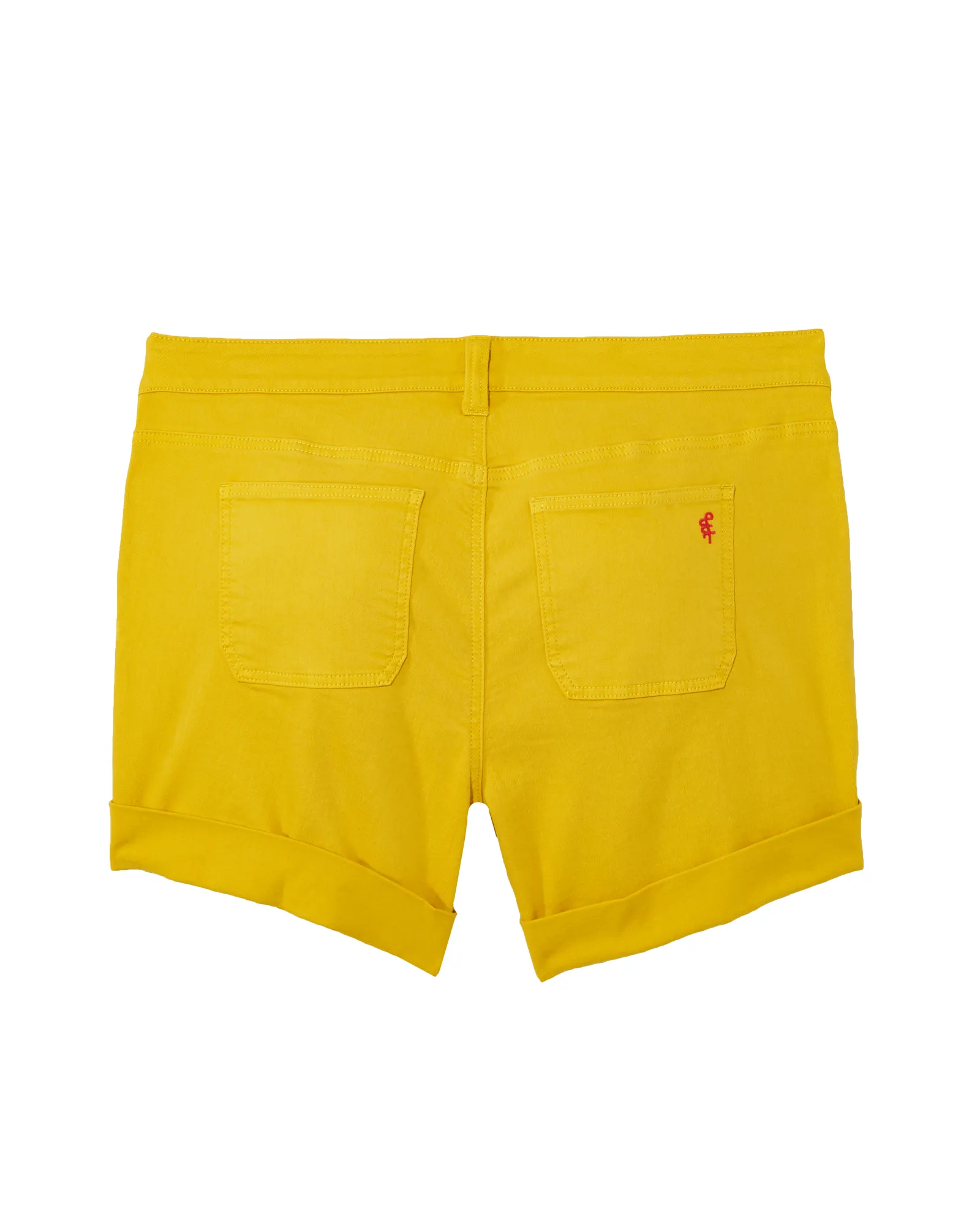 Macau Rolled Wide Cuff Short | Yellow