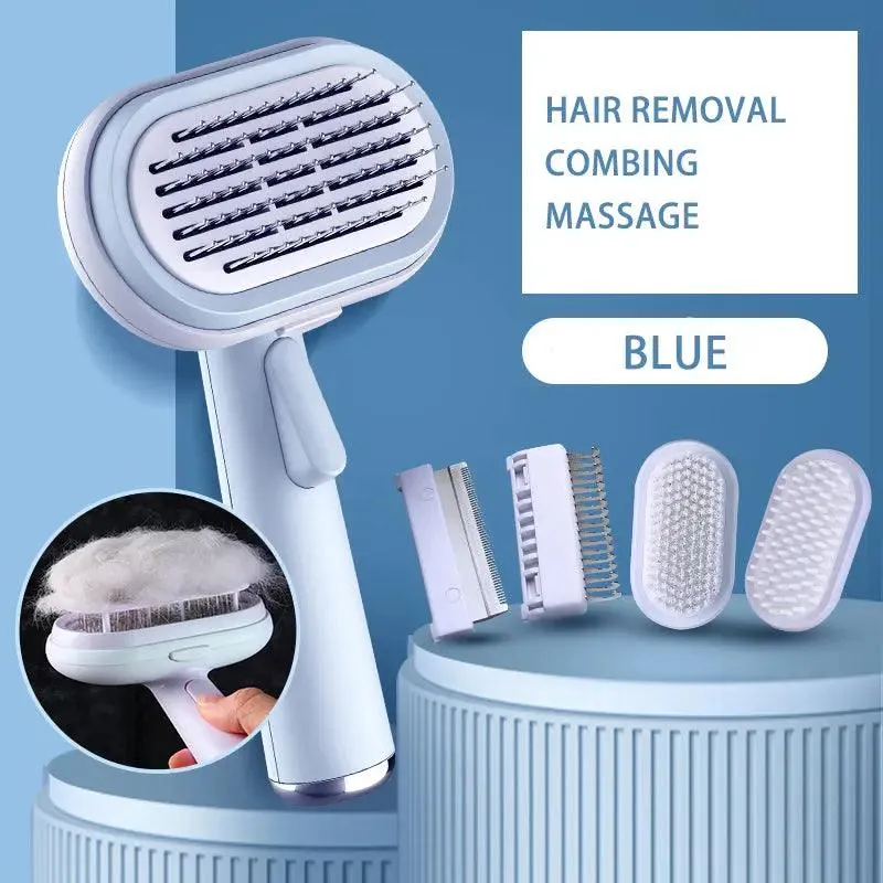 Ultimate Pet Grooming & Massage Tool for Fur and Shedding Care
