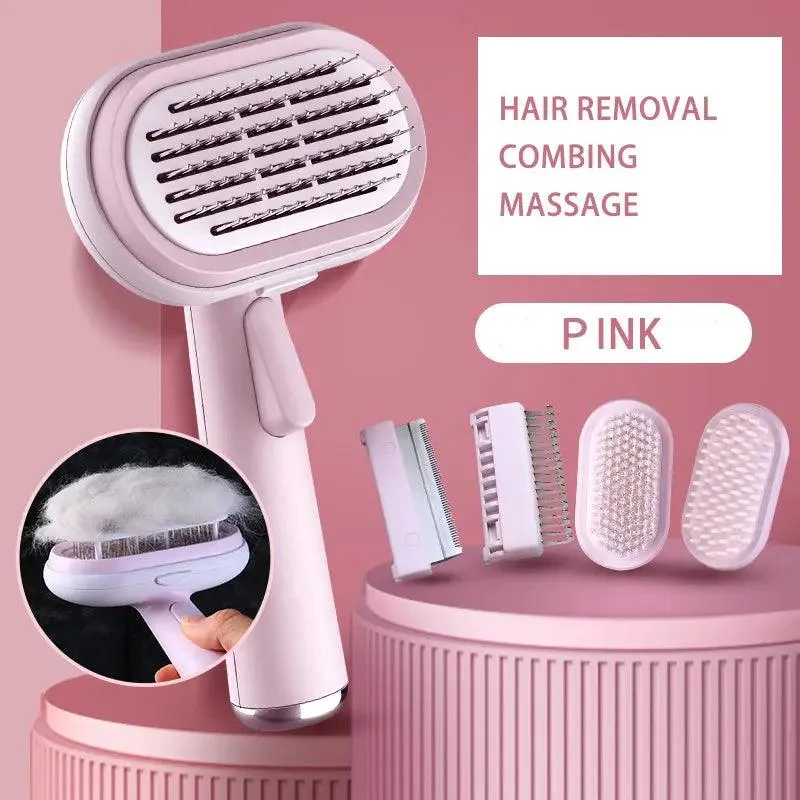 Ultimate Pet Grooming & Massage Tool for Fur and Shedding Care